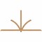 Ekena Millwork Redmond Timber Gable Bracket, Western Red Cedar, 108"W x 54"H x 1 1/2"D x 3 1/2"F, 12/12 Pitch GBW108X54X0204RED00SWR - alternate 1